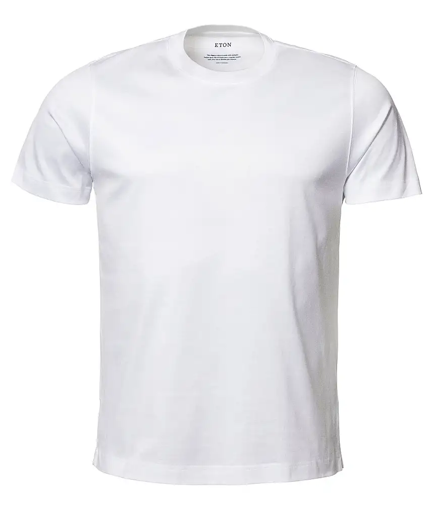 Eton Filo di scozia t-shirt - Vit