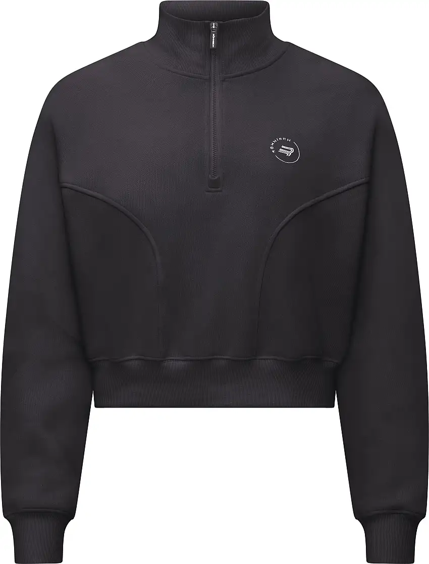 Röhnisch Women's Soft Sweat Half Zip Obsidian Black