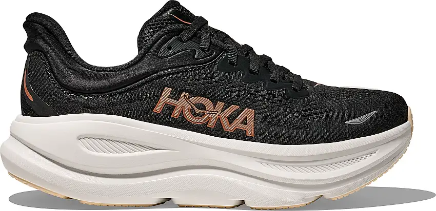 Hoka Women's Bondi 9 Black/Rose Gold