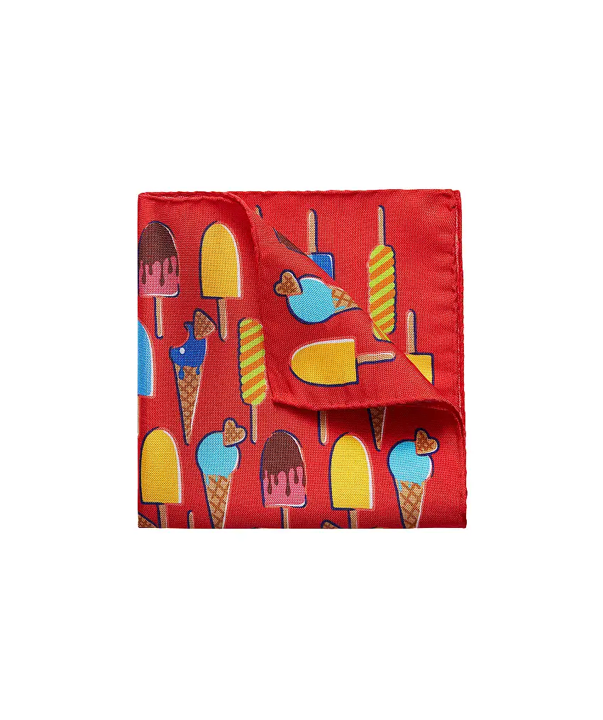 Eton Pocket Square - Röd