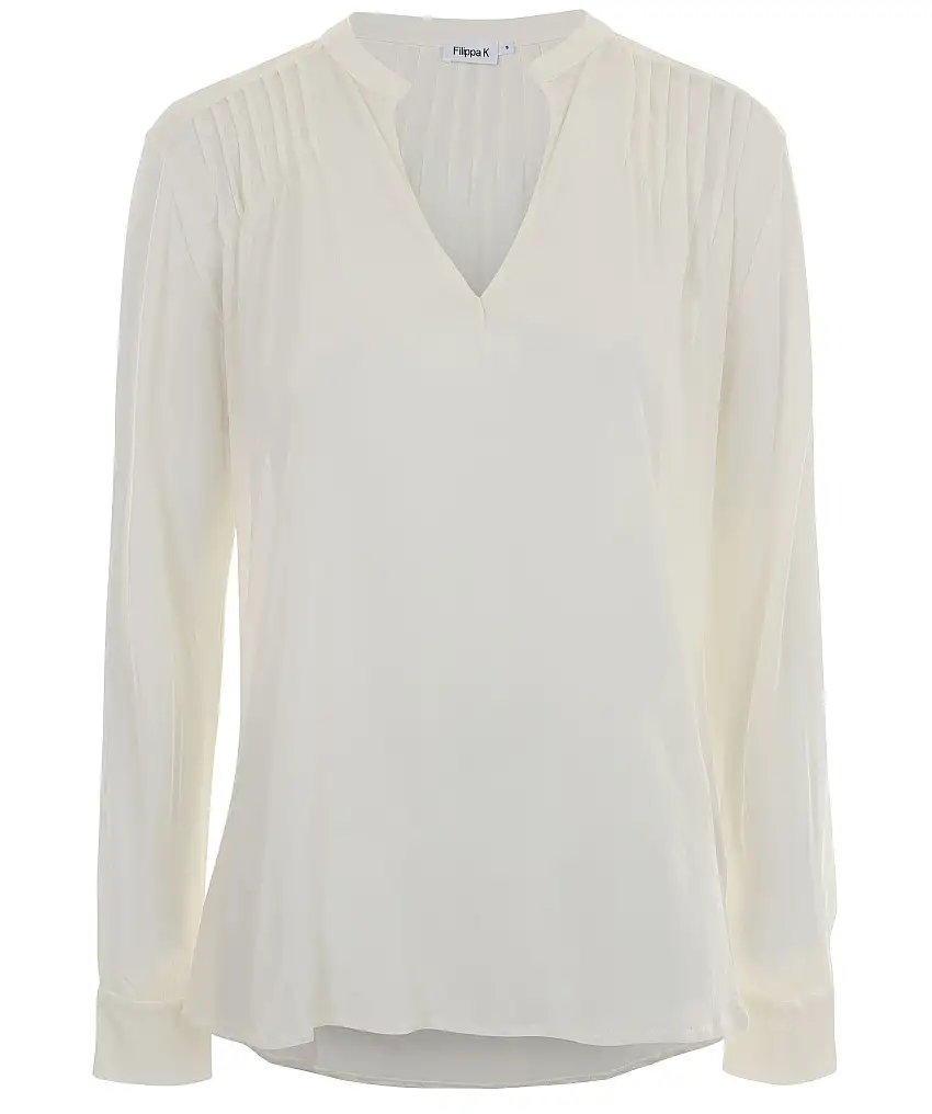 Filippa K Feminine jersy blouse - Vit