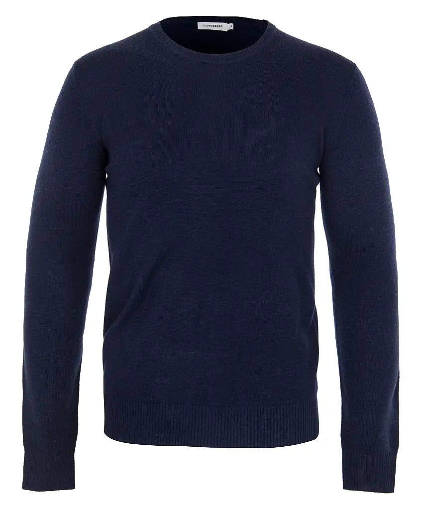 J Lindeberg C neck light cashmere - Blå