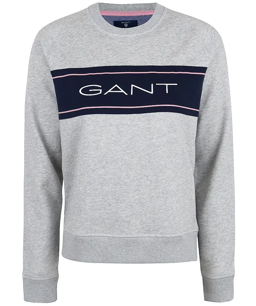 Gant sweat c-neck - Grå