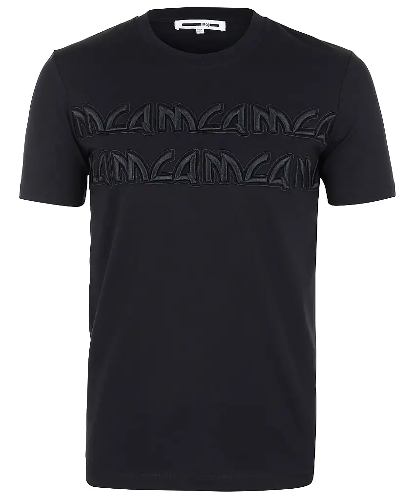 Alexander McQueen Ss crew tee - Svart