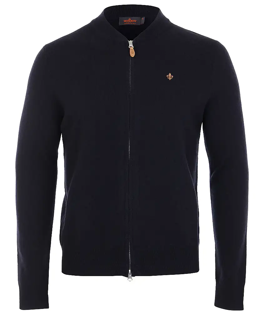 Morris Bruce zip cardigan - Blå