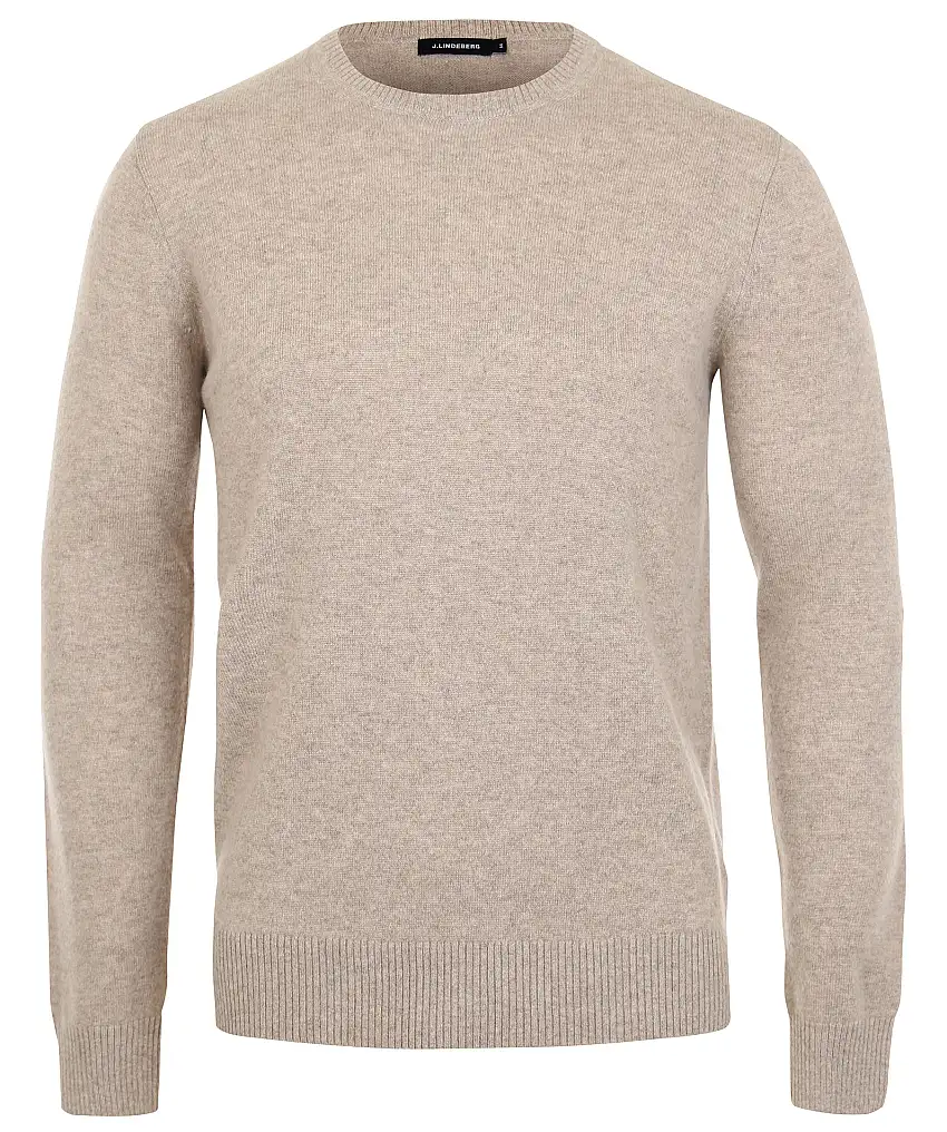 J Lindeberg C neck light cashmere - Beige