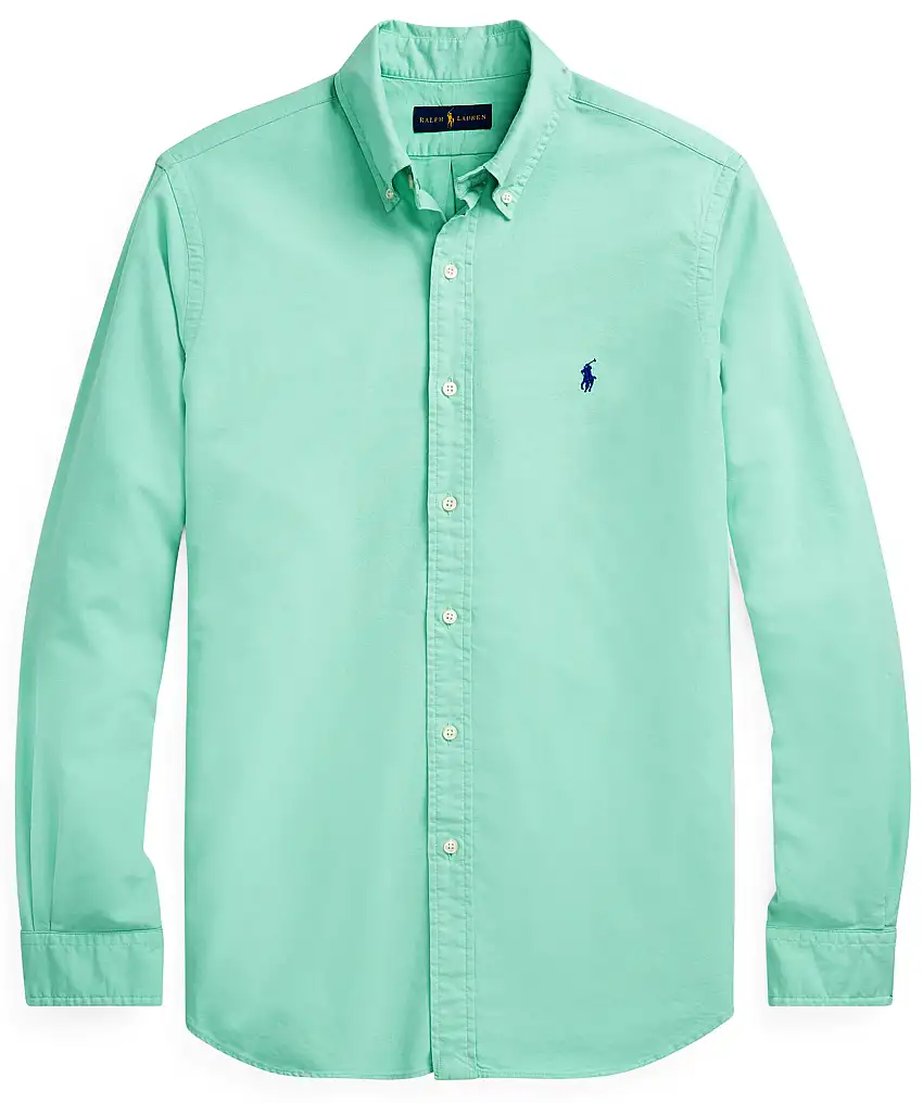 Polo Ralph Lauren Garment dyed oxford slim - Grön