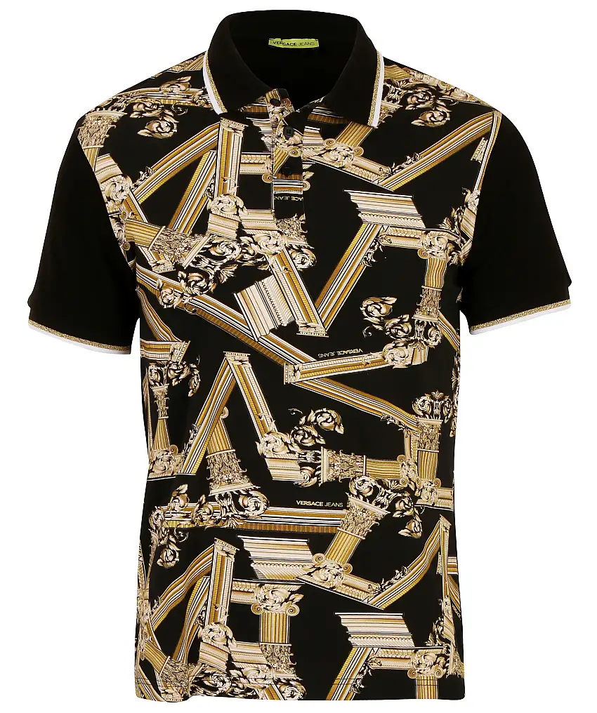 Versace Jeans Couture Pique Cotton Plain - Svart