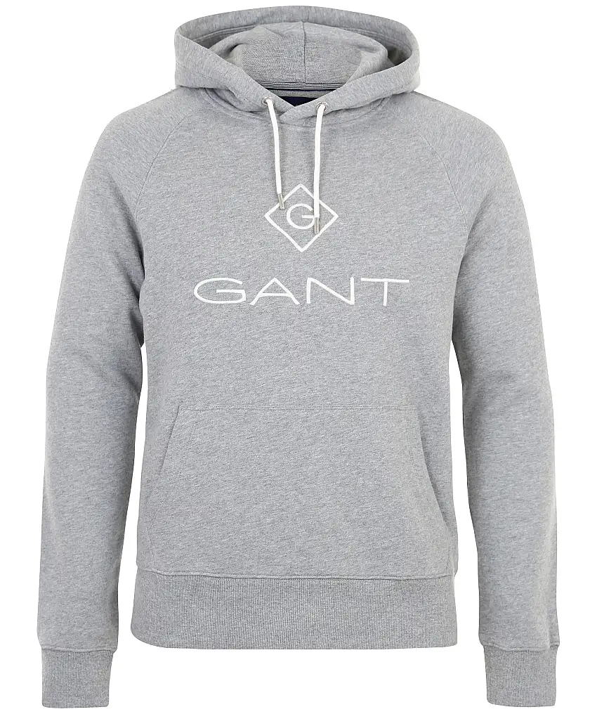 Gant Gant Lockup Sweat Hood - Grå