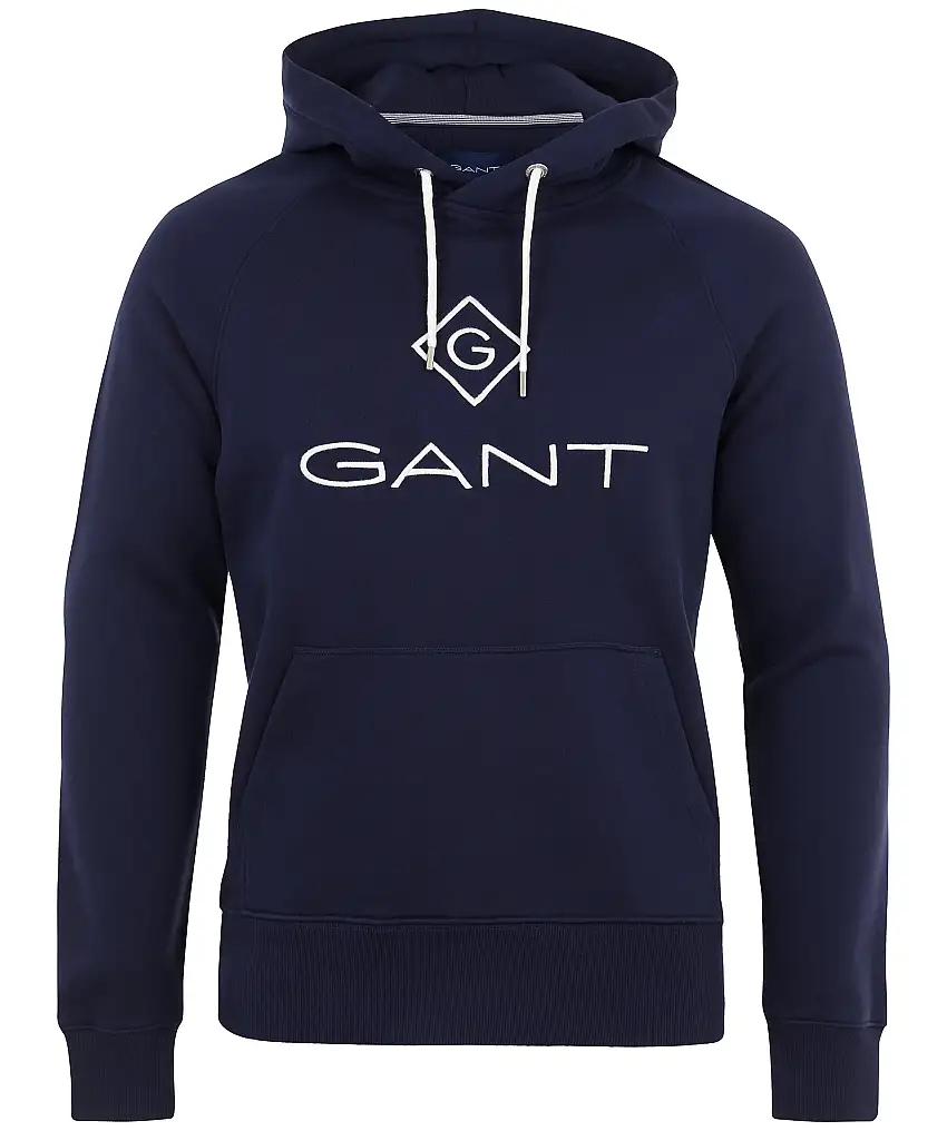 Gant Gant Lockup Sweat Hood - Blå