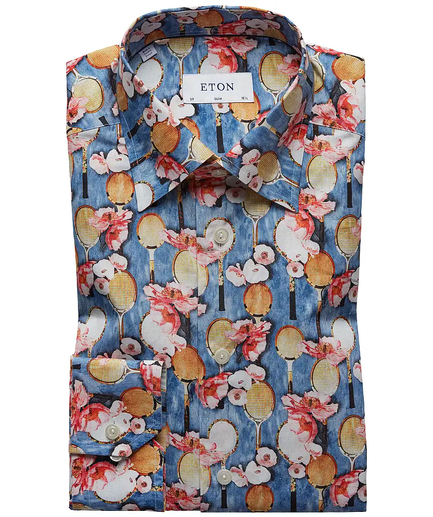 Eton Slim Fit - Blå