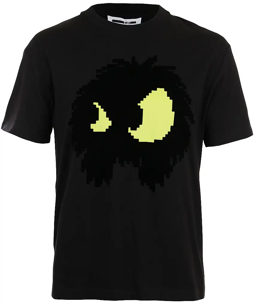Alexander McQueen Dropped shoulder tee - Gul