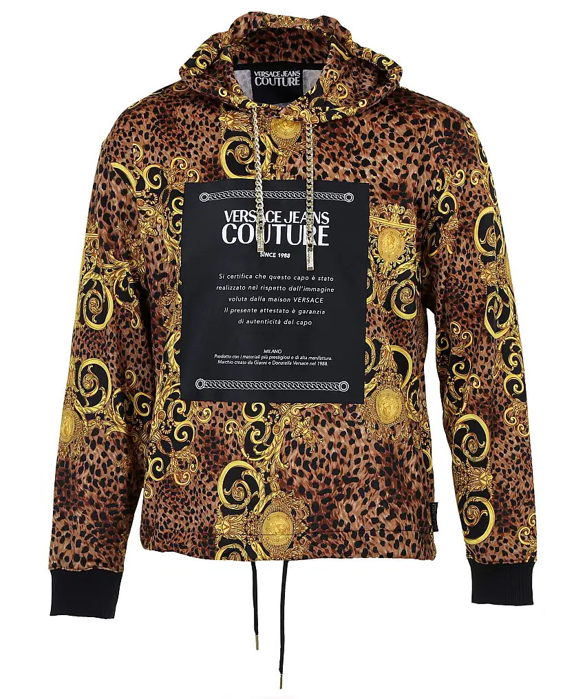 Versace Jeans Couture Hoodie Allover Print - Multi