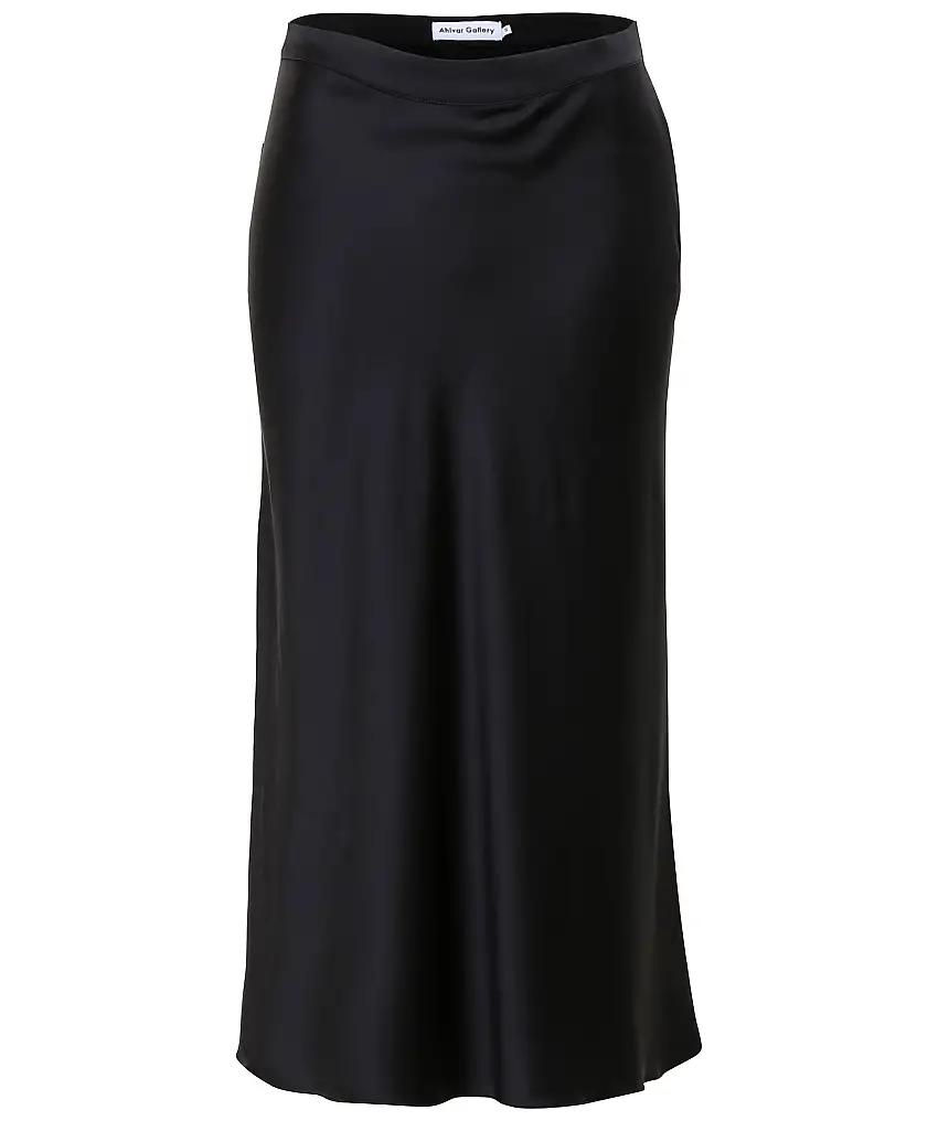 Ahlvar Gallery Hana satin skirt - Svart
