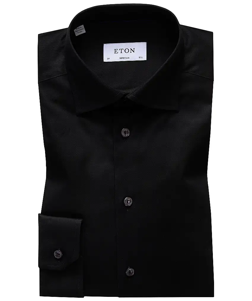 Eton. Super slim fit - Svart