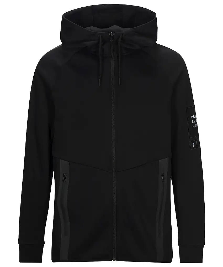 Peak Performance Tech zip hood - Svart