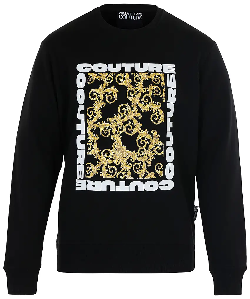 Versace Jeans Couture Felpa kolp brushed - Svart