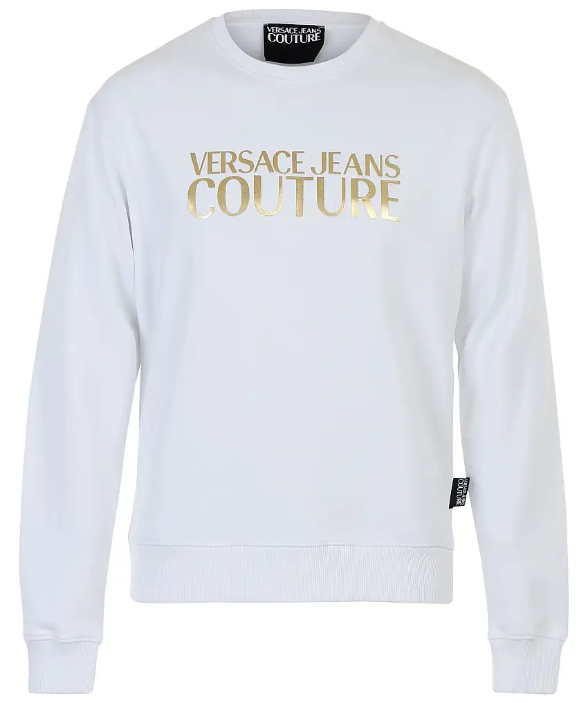 Versace Jeans Couture Rubber foil sweater - Vit