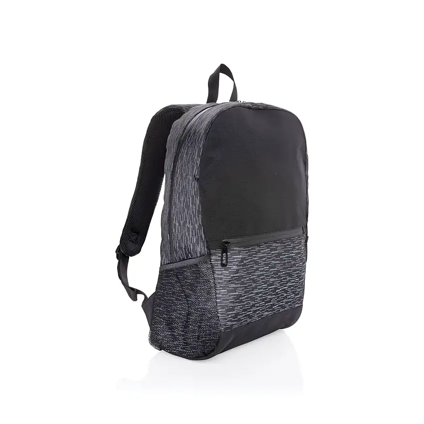 RPET reflekterande laptopryggsäck med AWARE™ spårämne