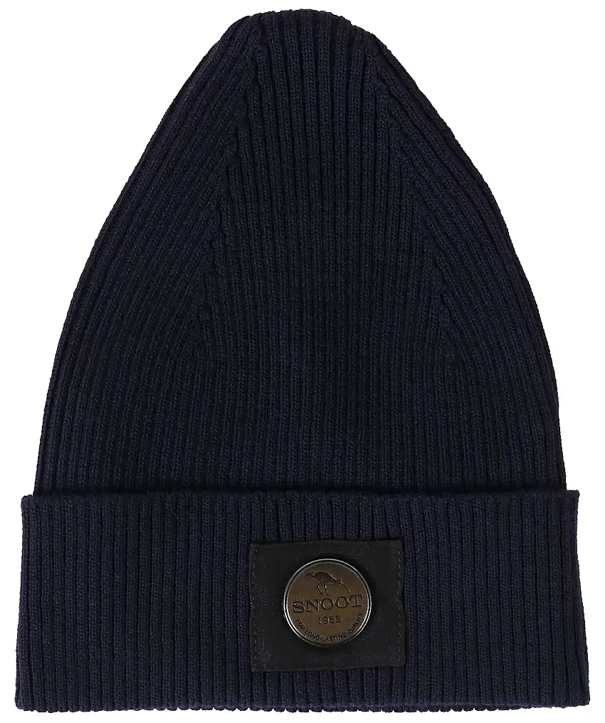 Snoot Merino Hat Metal Badge - Blå