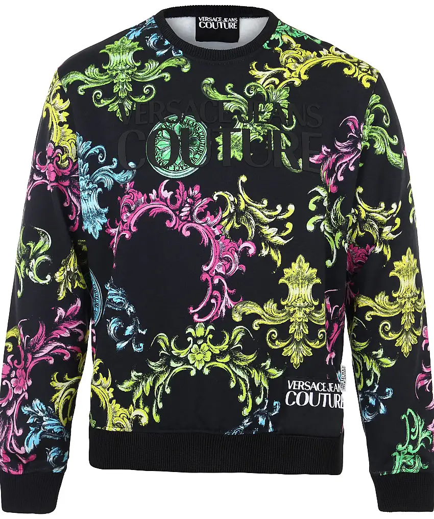 Versace Jeans Couture Sweater Basic Print - Svart