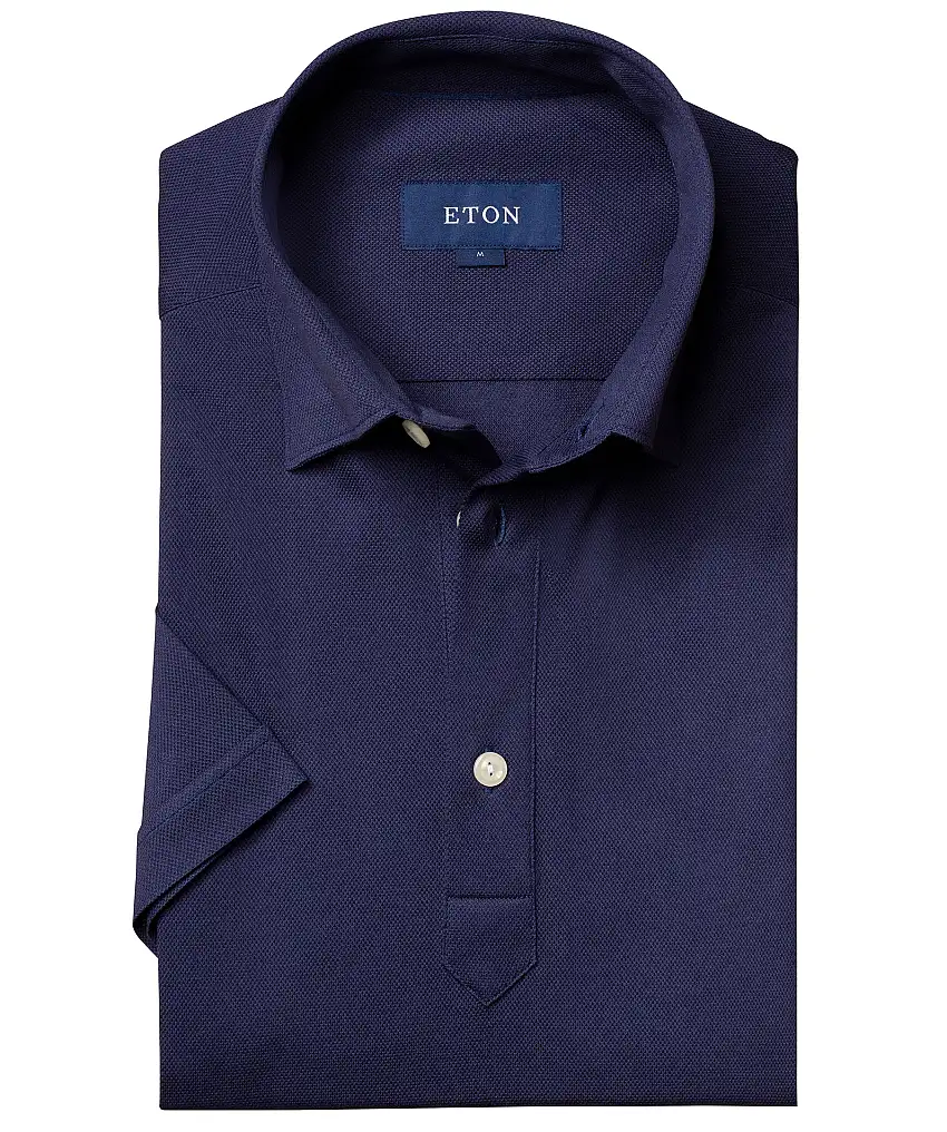 Eton Polo Pique´Slim Fit - Blå