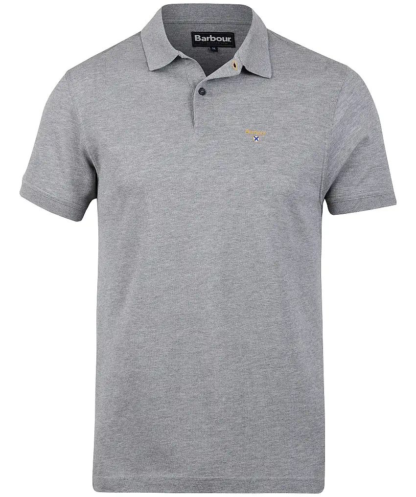 Barbour Saltire Mercerised Polo - Grå