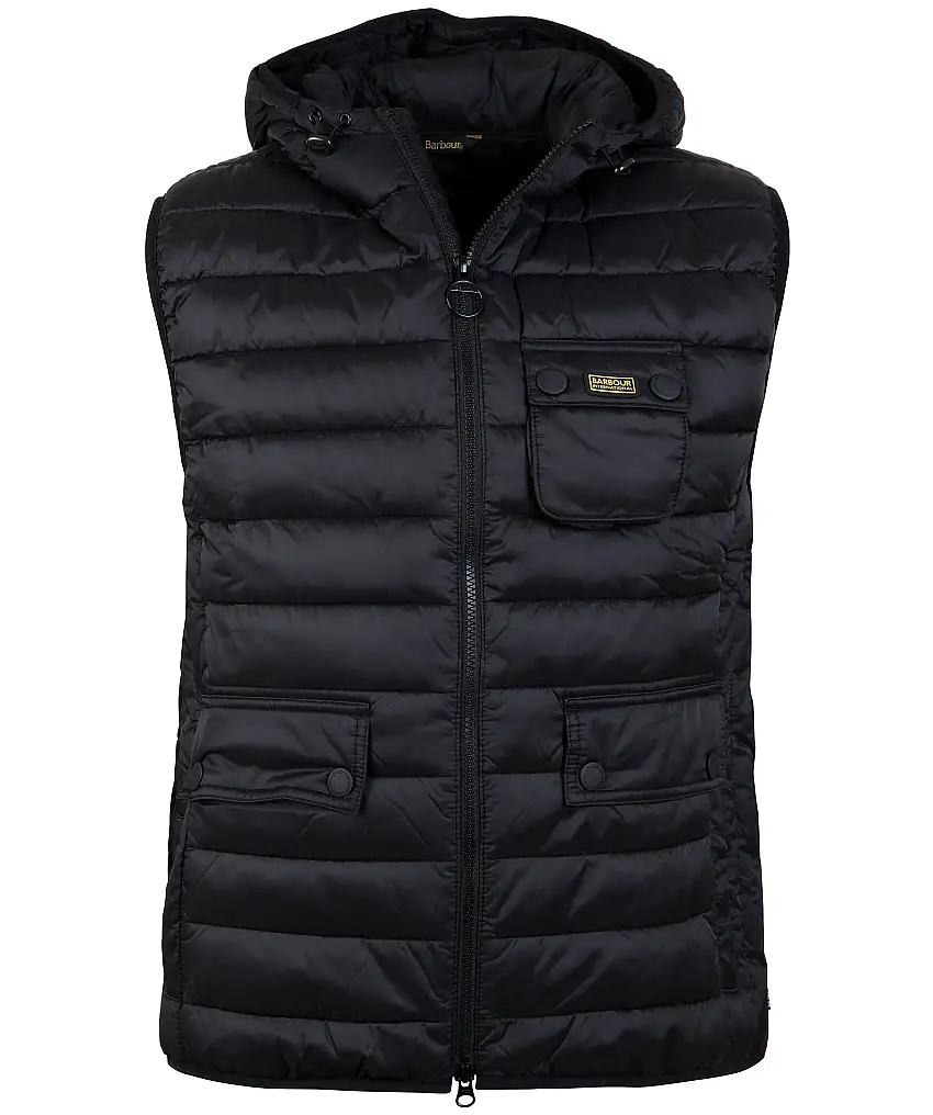 Barbour Ouston Hooded Gilet - Svart