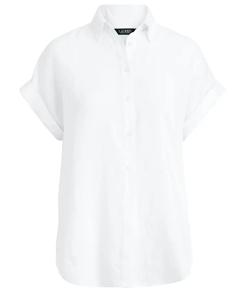 Lauren Ralph Lauren Broono short sleeve shirt - Vit
