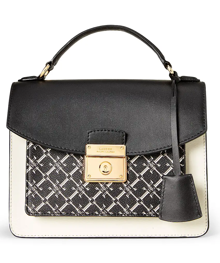 Lauren Ralph Lauren Beckett satchel medium - Svart