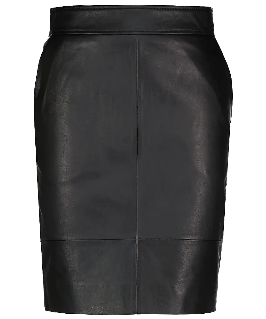 Second Female Francie leather skirt  - Svart