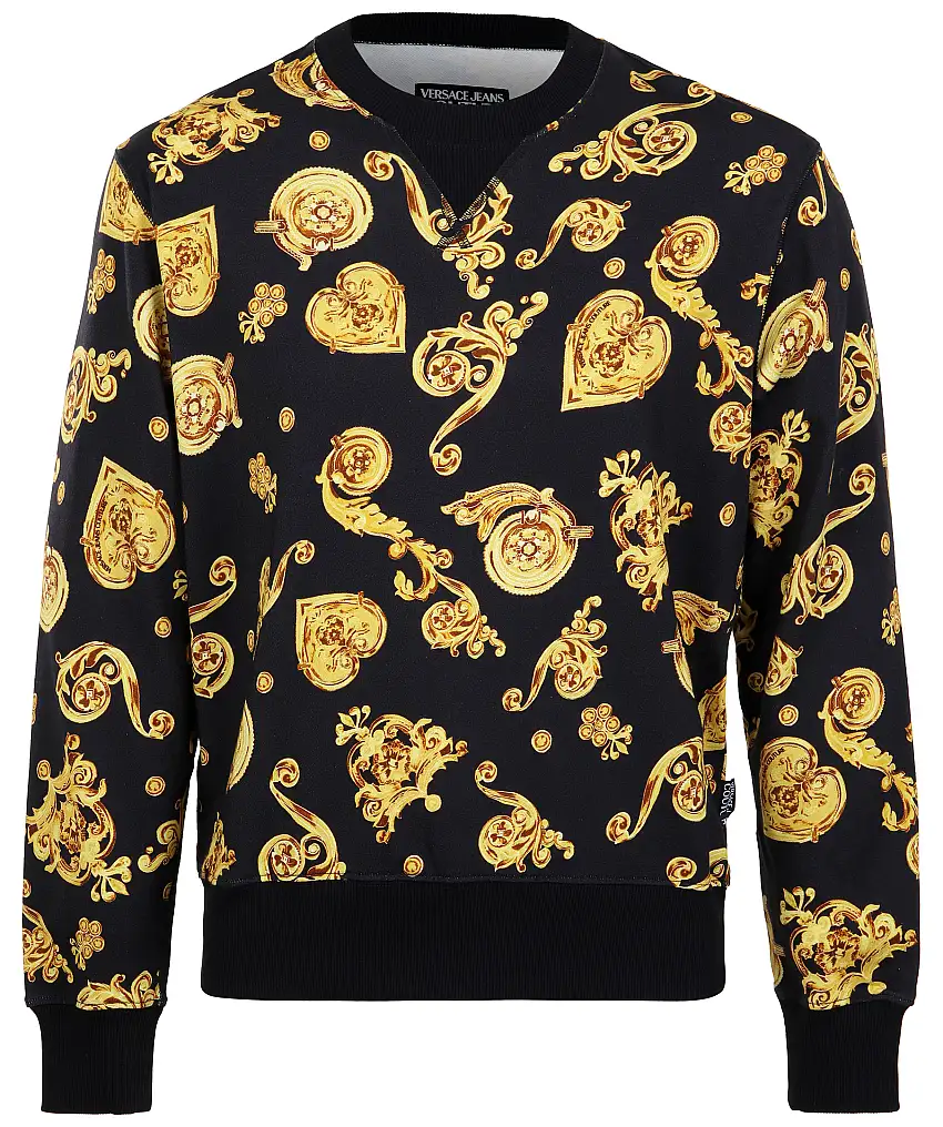 Versace Jeans Couture Sweatshirt Basic Print - Svart