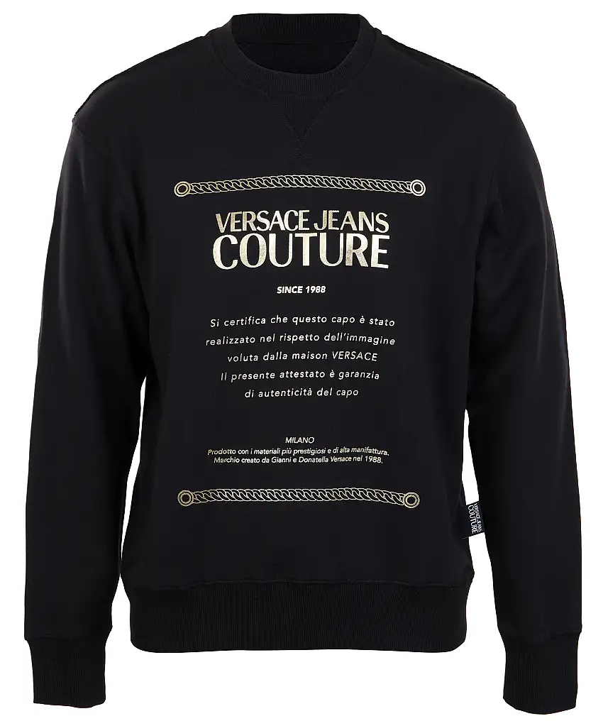 Versace Jeans Couture Sweatshirt Crew - Svart