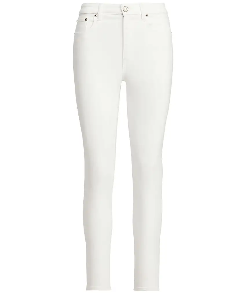 Lauren Ralph Lauren Ankle-5 pocket denim - Vit
