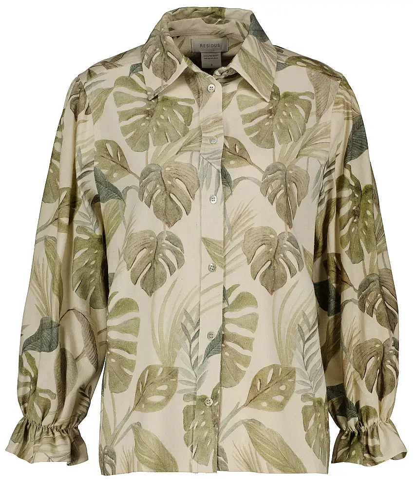 Residus Winona slub silk shirt - Beige