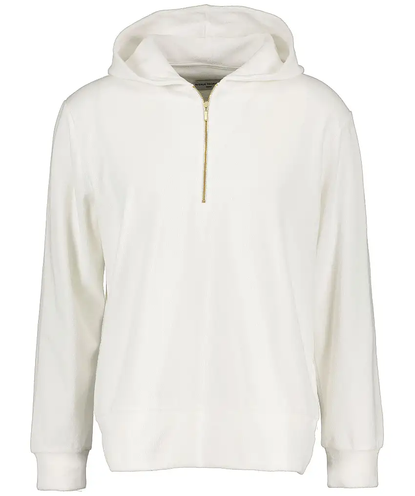 Avenue Tropicale Park Zip Towel Hoodie - Vit