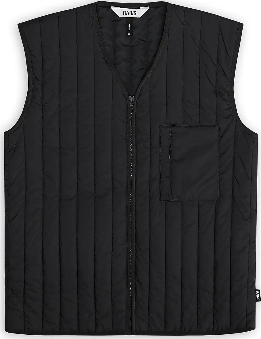 Rains Unisex Banja Liner Vest T1 Black