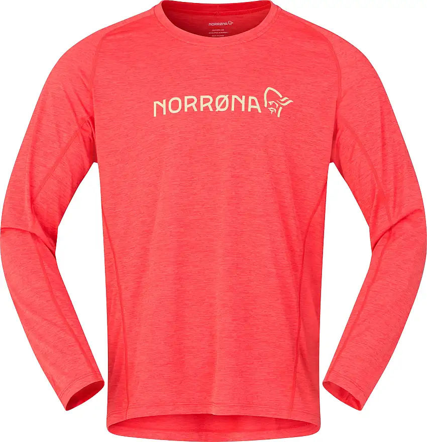 Norrøna Men's Fjørå Equaliser Lightweight Long Sleeve Paprika