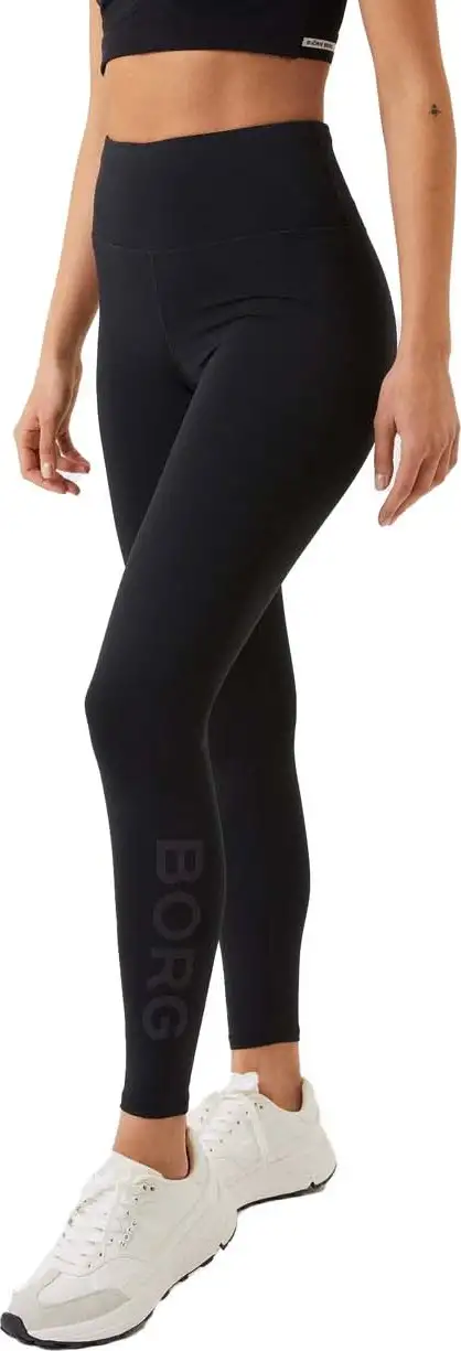 Björn Borg Women's Borg Logo Tights Black Beauty