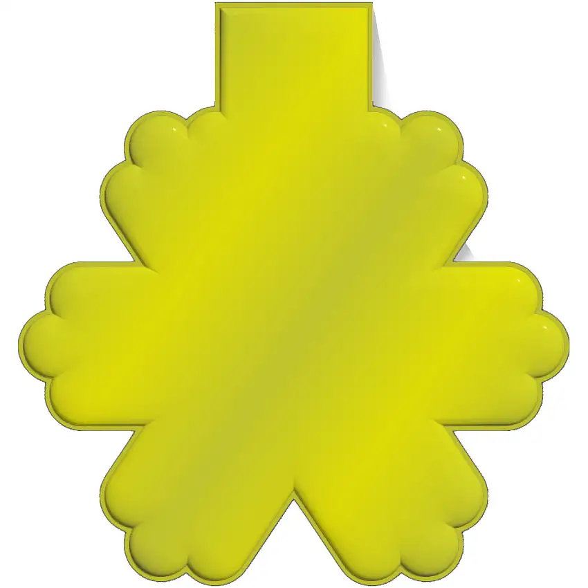 RFX™ M-10 snöflinga reflekterande PVC-magnet