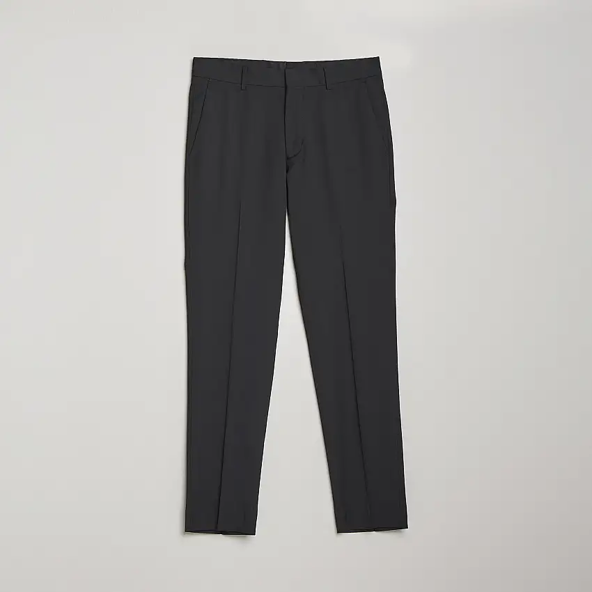 Tenuta Wool Travel Suit Trousers Black