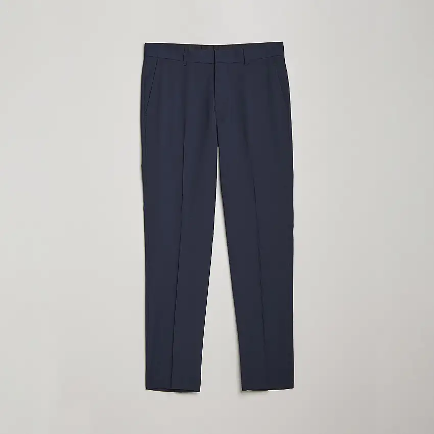 Tenuta Wool Travel Suit Trousers Royal Blue