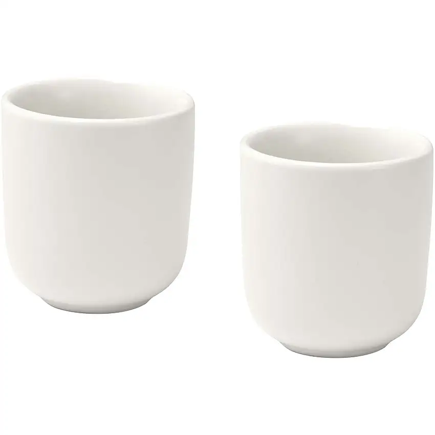 Male 90 ml espressokoppar av keramik – set om två