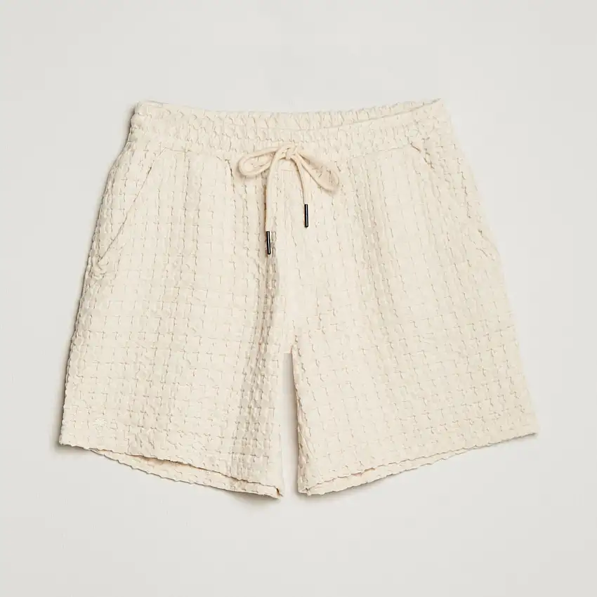 Porto Waffle Shorts Ecru