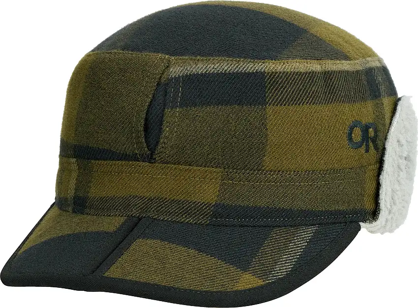 Outdoor Research Men's Yukon Cap Dark Olive Plaid