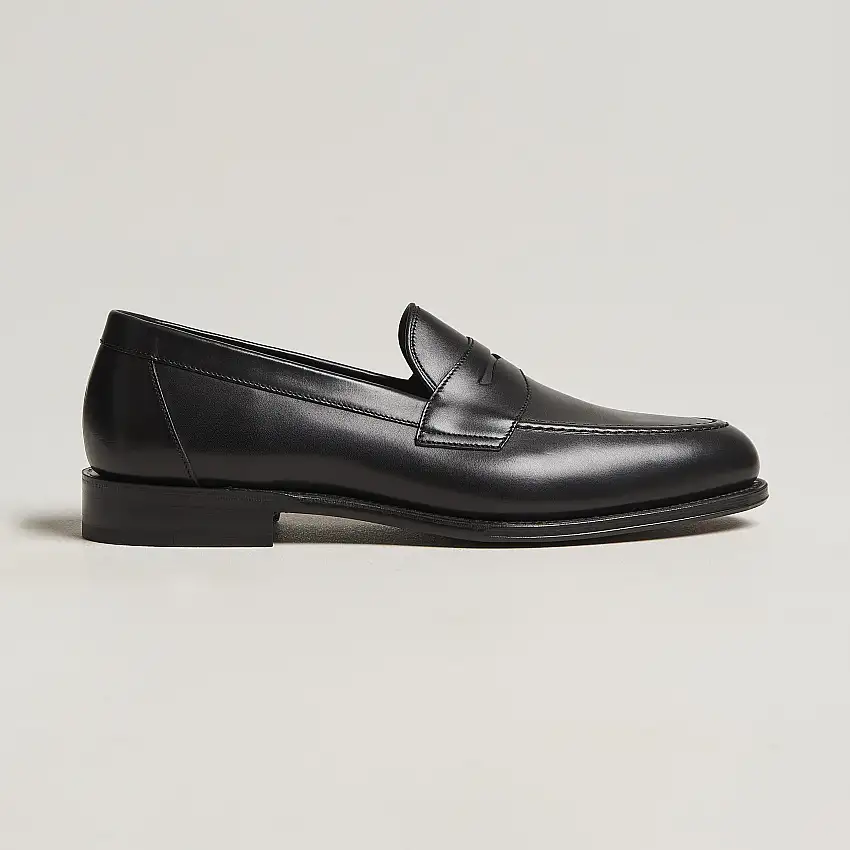Hornbeam Eco Penny Loafer Black Calf