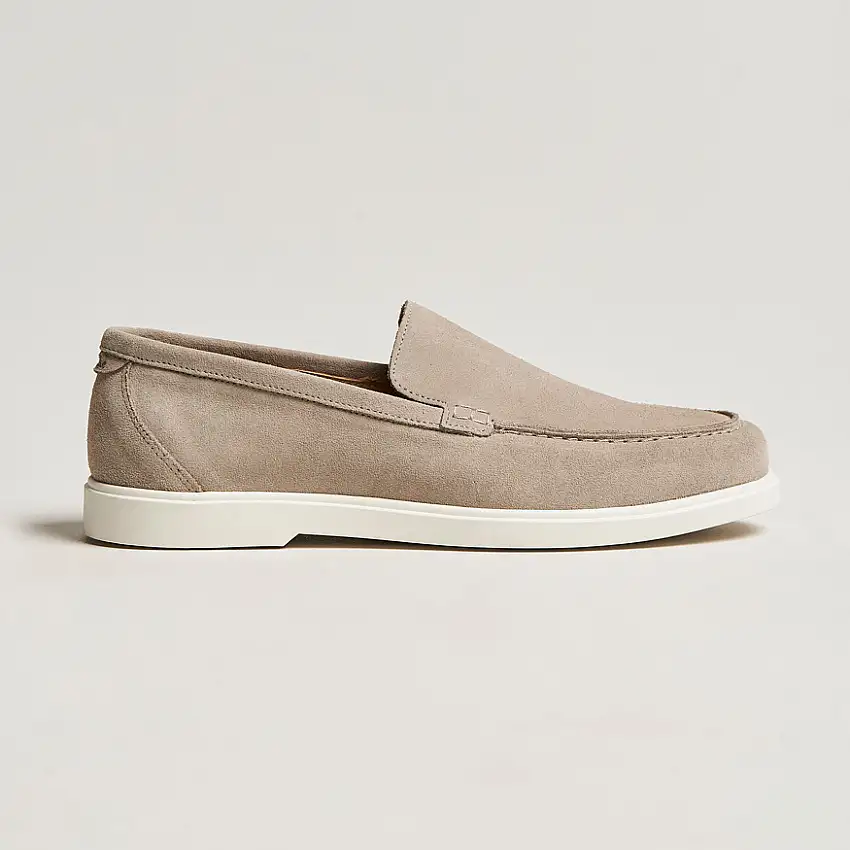 Tuscany Suede Loafer Stone