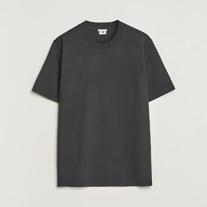 Adam Pima Crew Neck T-Shirt Black