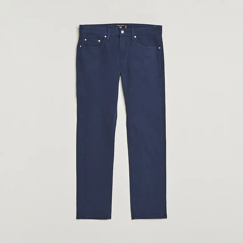 5-Pocket Cotton Stretch Trousers Navy Blazer