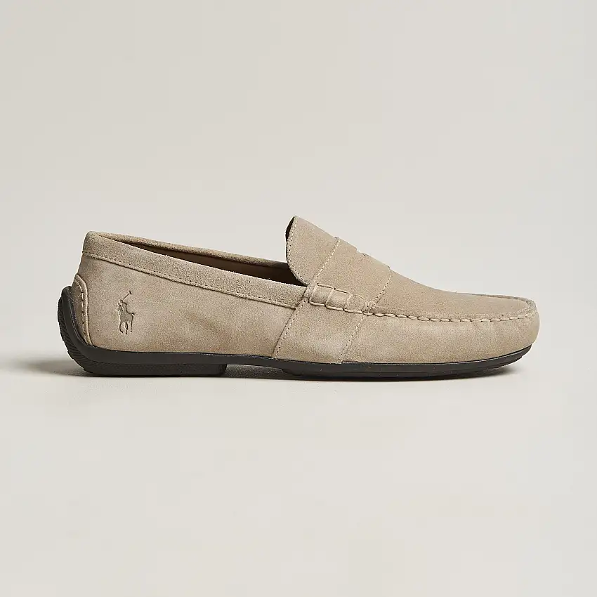 Reynold Suede Driving Loafer Milkshake